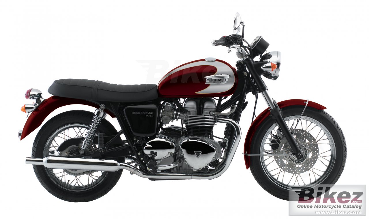Big Triumph bonneville t100 picture and wallpaper from Bikez.com
